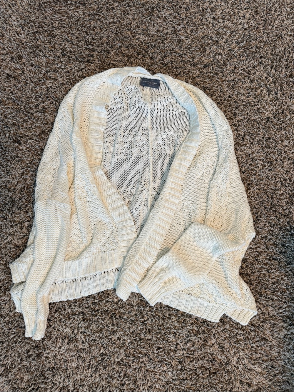 Wooden Ships White Lily Cardigan - Small/Medium